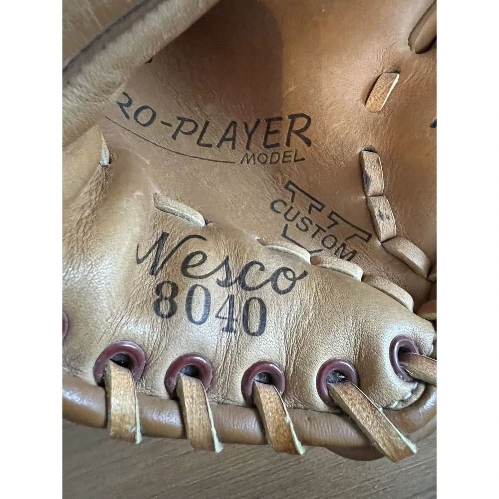 Nesco 8040 Baseball Glove Kids Pro-Player Top Grain Cowhide Deep Scoop Pocket